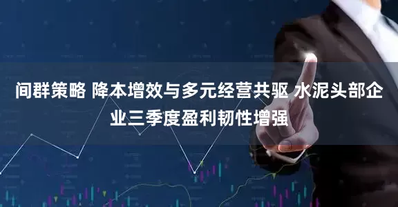 间群策略 降本增效与多元经营共驱 水泥头部企业三季度盈利韧性增强