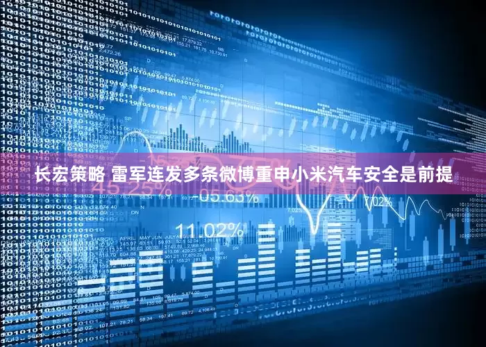 长宏策略 雷军连发多条微博重申小米汽车安全是前提