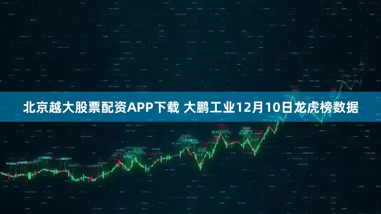 北京越大股票配资APP下载 大鹏工业12月10日龙虎榜数据